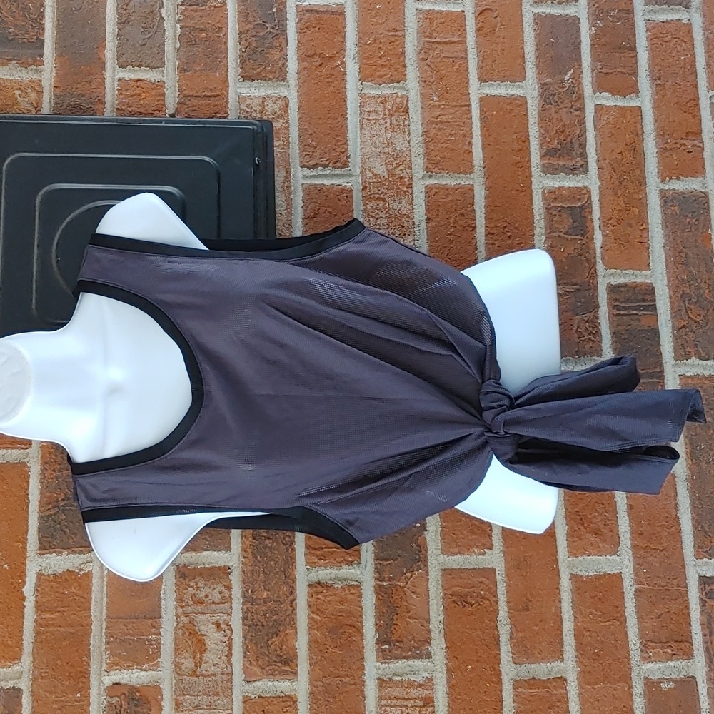 Fabletics Marissa Tie Up Mesh Tank Size XL (682)
